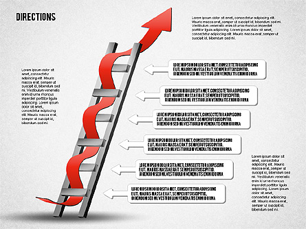 Directions and Arrows Presentation Template, Master Slide