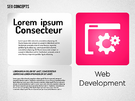 SEO Concept with Icons Presentation Template, Master Slide