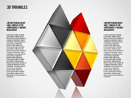 Shapes from Triangles Presentation Template, Master Slide