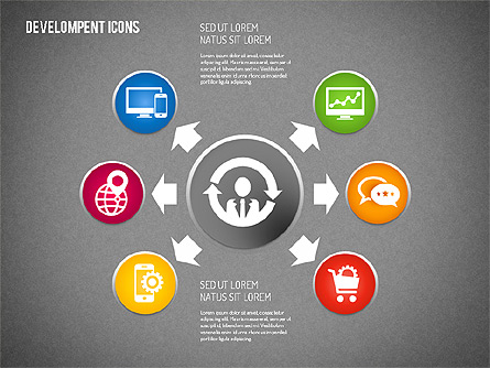 Development Icons Presentation Template, Master Slide