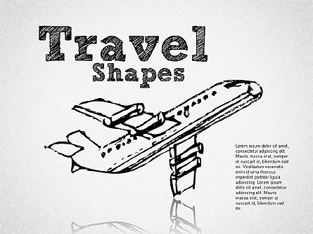 Hand Drawn Travel Shapes Presentation Template, Master Slide