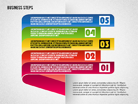 Steps with Icons Presentation Template, Master Slide