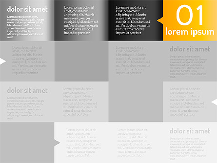 Flow Planning Chart Presentation Template, Master Slide