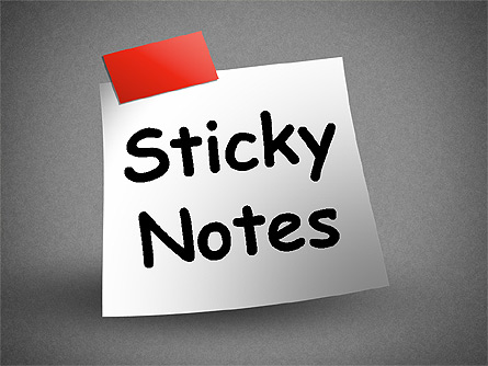 Sticky Notes Presentation Template, Master Slide