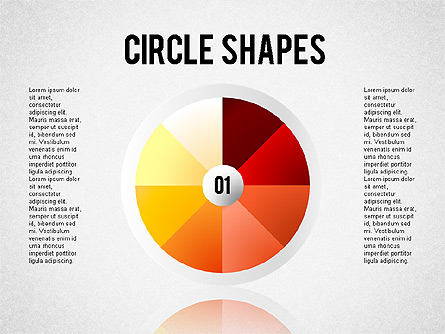 Segmented Round Shapes Presentation Template, Master Slide