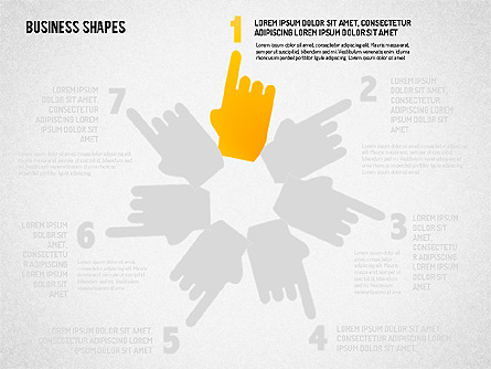 Stepwise Shapes Presentation Template, Master Slide