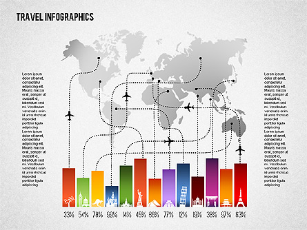 Travel Infographics Presentation Template, Master Slide
