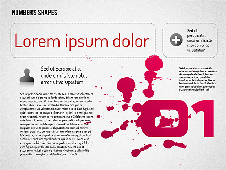 Number Shapes Presentation Template, Master Slide