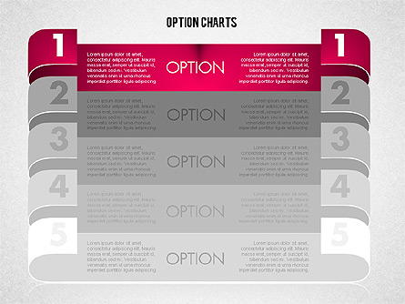 Stripe Options Diagram Presentation Template, Master Slide