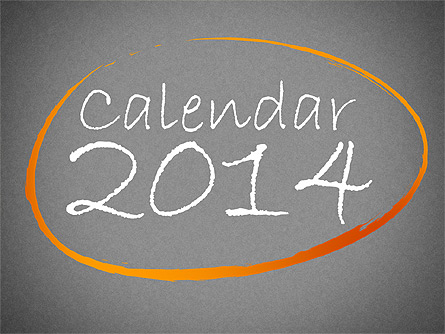 2014 Calendar Presentation Template, Master Slide