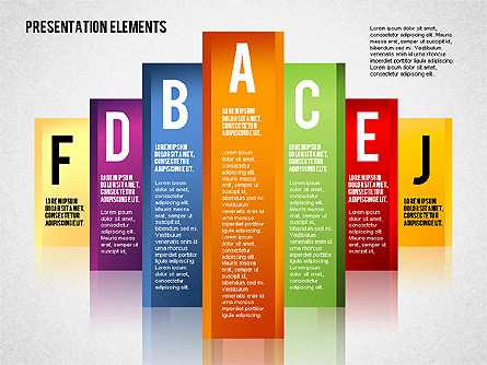 Colorful Columns Presentation Template, Master Slide