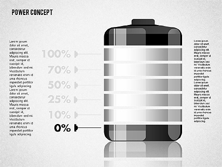 Battery Charge Concept Presentation Template, Master Slide
