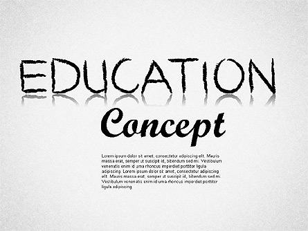 Education Concept Shapes Presentation Template, Master Slide
