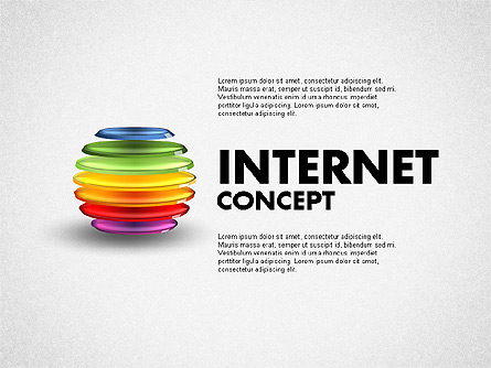 Internet Concept Process Diagram Presentation Template, Master Slide