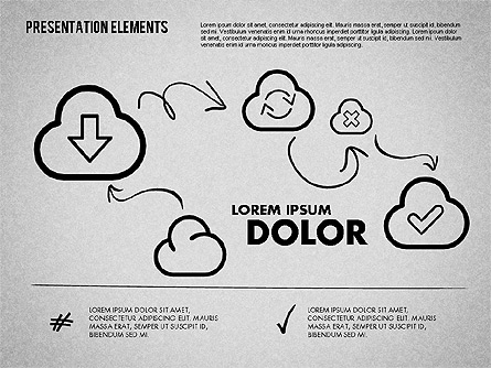 Hand Drawn Style Presentation Shapes Presentation Template, Master Slide