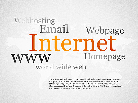 Internet Infographics Presentation Template, Master Slide