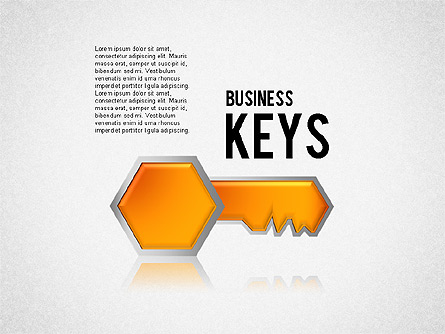 Keyhole and Keys Diagram Presentation Template, Master Slide