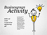 Businessman Activity Shapes slide 1