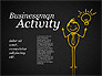 Businessman Activity Shapes slide 9