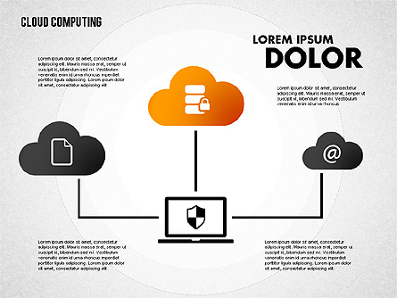 Cloud Storage Diagram Presentation Template, Master Slide