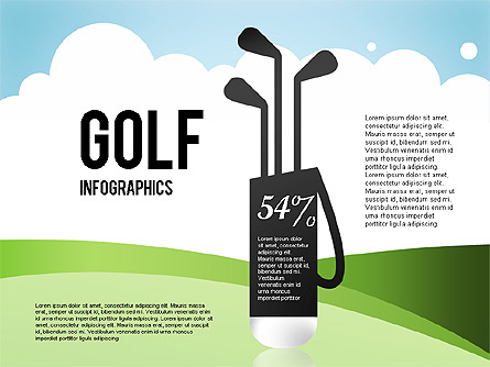 Golf Infographics Presentation Template, Master Slide