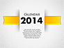 2014 Calendar for PowerPoint slide 1