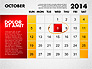 2014 Calendar for PowerPoint slide 11