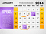2014 Calendar for PowerPoint slide 2