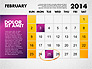 2014 Calendar for PowerPoint slide 3