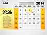 2014 Calendar for PowerPoint slide 7