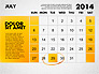 2014 Calendar for PowerPoint slide 8