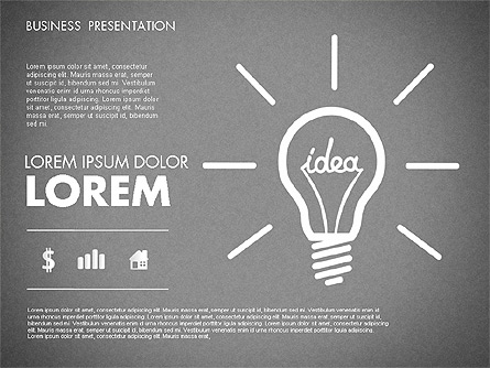 Creative Idea Presentation Presentation Template, Master Slide