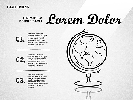 Traveling Shapes Presentation Template, Master Slide