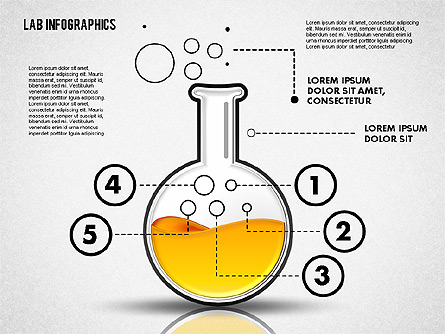 Laboratory Infographics Presentation Template, Master Slide
