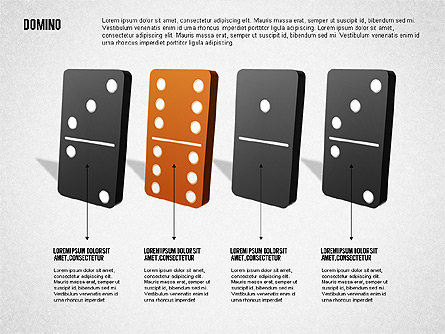 Domino Concept Diagram for Presentations in PowerPoint and Keynote ...