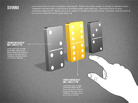 Domino Concept Diagram for Presentations in PowerPoint and Keynote ...