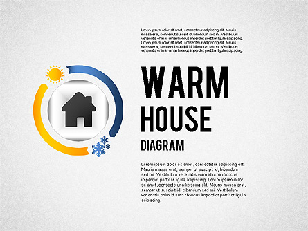 Warm Home Technology Diagram Presentation Template, Master Slide