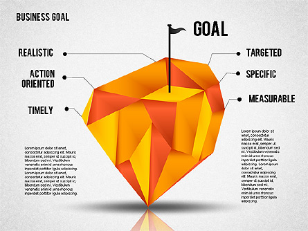 Business Goal Diagram Presentation Template, Master Slide