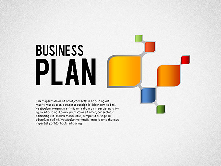 Business Plan Flow Presentation Template, Master Slide
