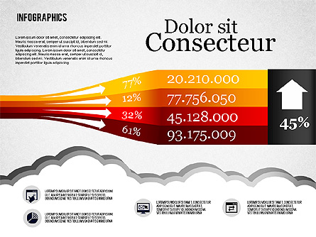 Infographics Diagram Set Presentation Template, Master Slide