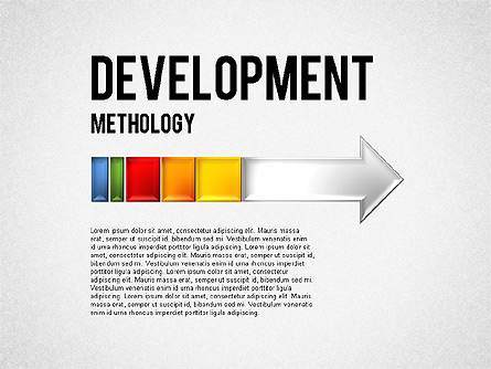 Development Methodology Diagram Presentation Template, Master Slide
