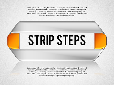 Mobius Strip Steps Presentation Template, Master Slide