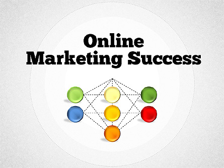 Online Marketing Success Diagram Presentation Template, Master Slide