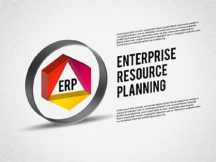 ERP Diagram Presentation Template, Master Slide
