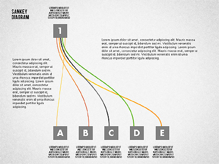 Sankey Diagram Toolbox Presentation Template, Master Slide