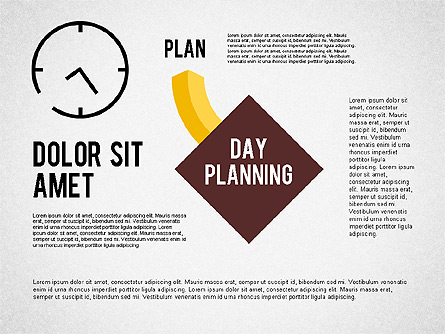 Day Planning Diagram Presentation Template, Master Slide