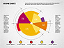 Pie Chart Collection in Flat Design slide 1