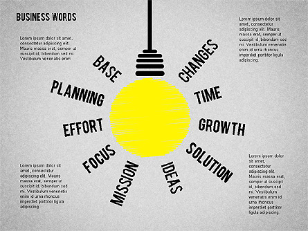 Idea Light Bulb Presentation Template, Master Slide