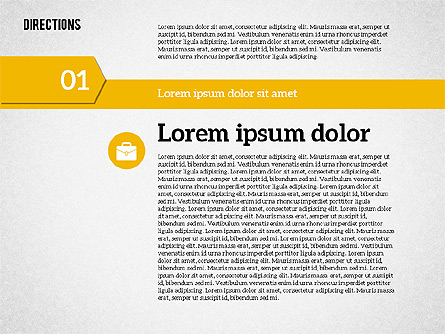 Colorful Number Options Presentation Template, Master Slide