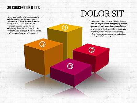 Colorful 3D Objects for Presentations in PowerPoint and Keynote | PPT Star